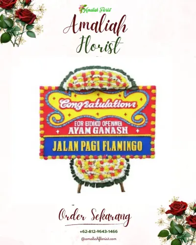 Bunga Papan Congratulation di Muncung